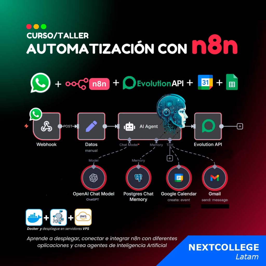 n8n de cero a despliegue en AWS