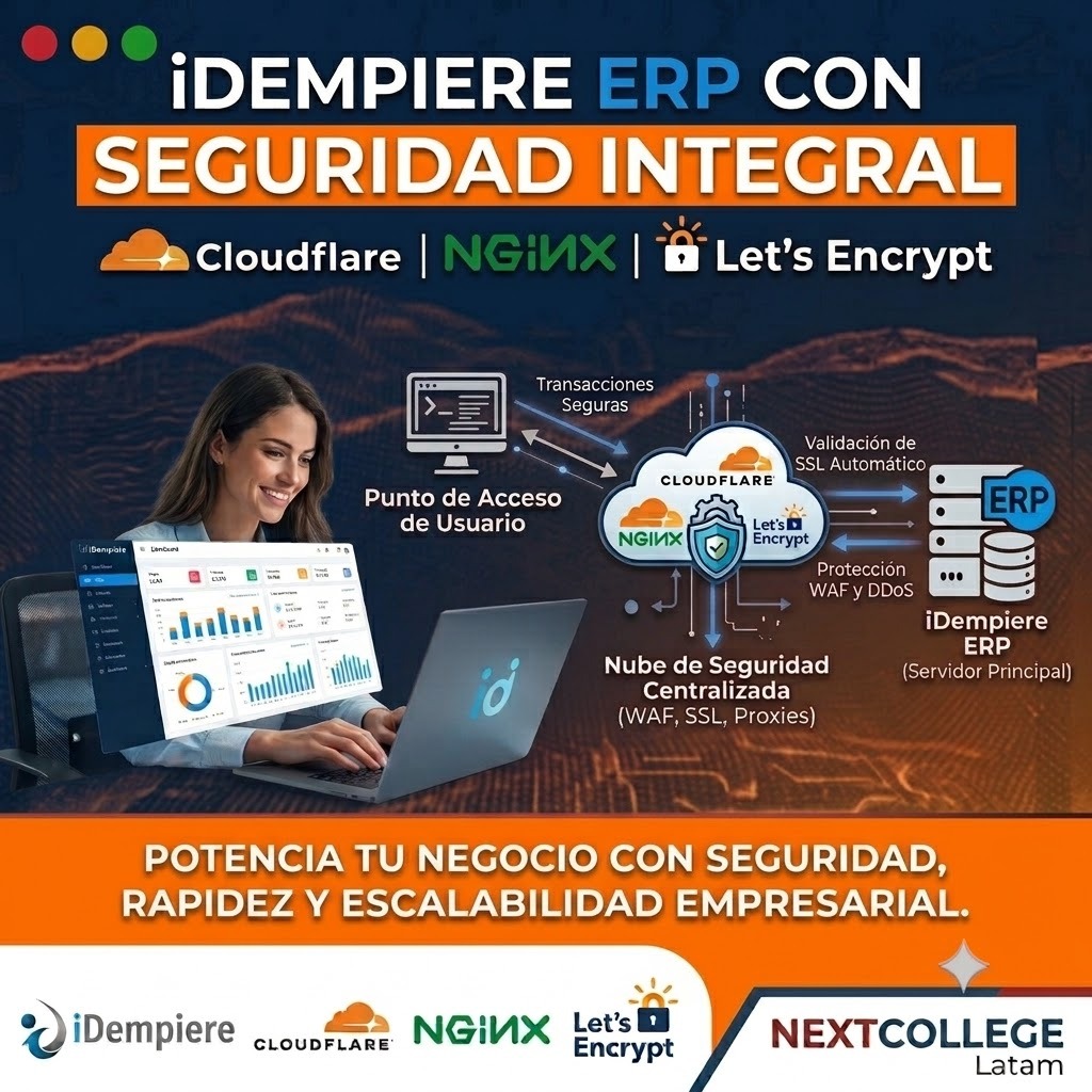 IDempiere ERP con Cloudflare, Nginx, Let's Encrypt