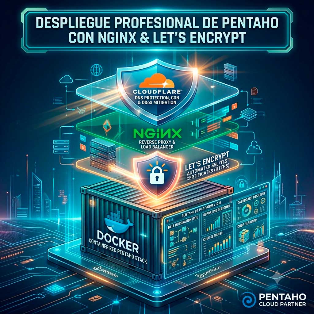 Pentaho con Cloudflare, Nginx, Let's Encrypt