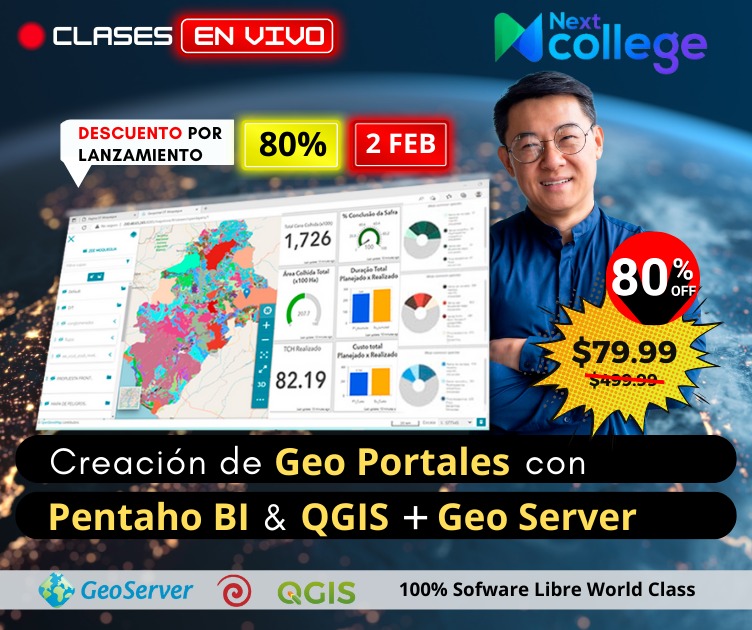 Geoportales con Pentaho BI &  QGIS - Fundamental (Promoción Febrero)